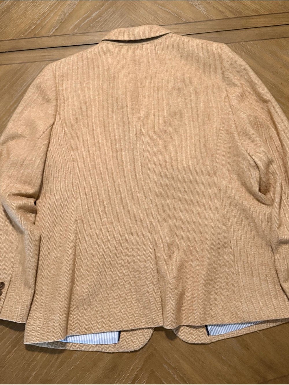 J. Crew Women's Tan Herringbone Single-Button Blazer - Picture 3 of 3